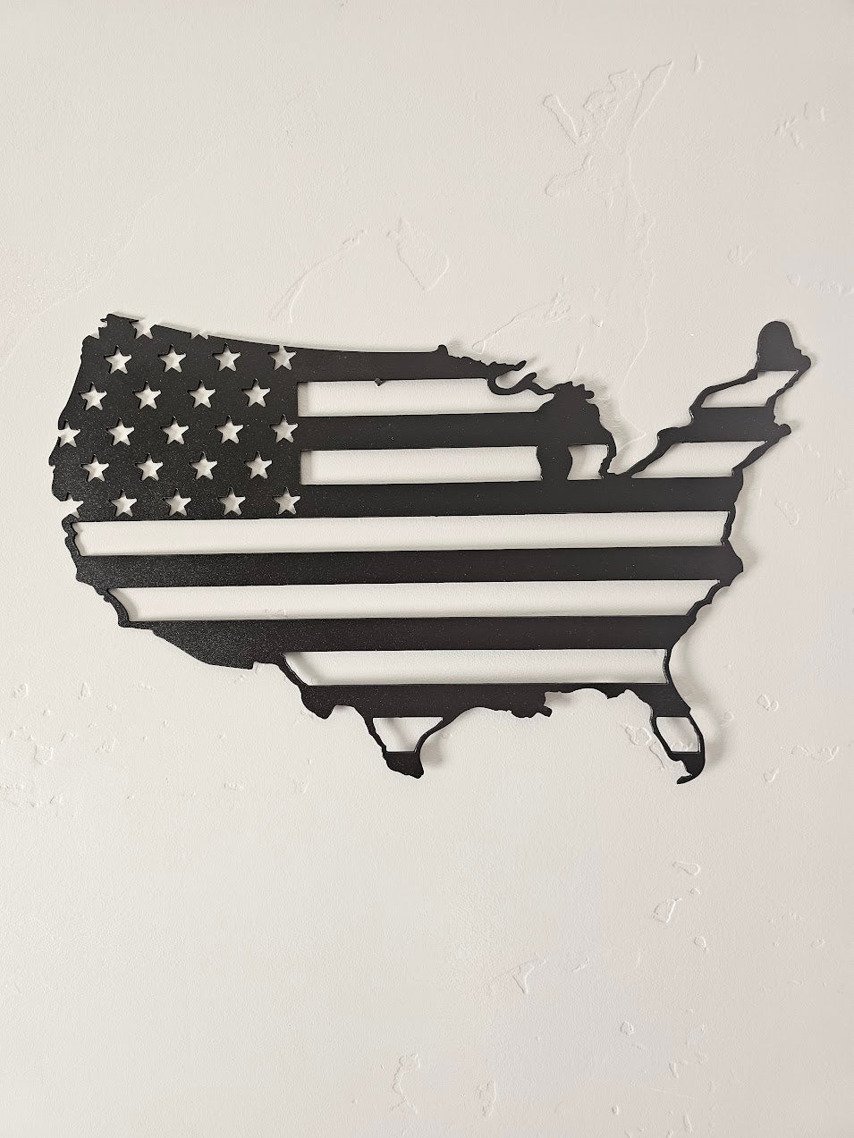 Lower 48 American Flag Map – 14 GA Steel